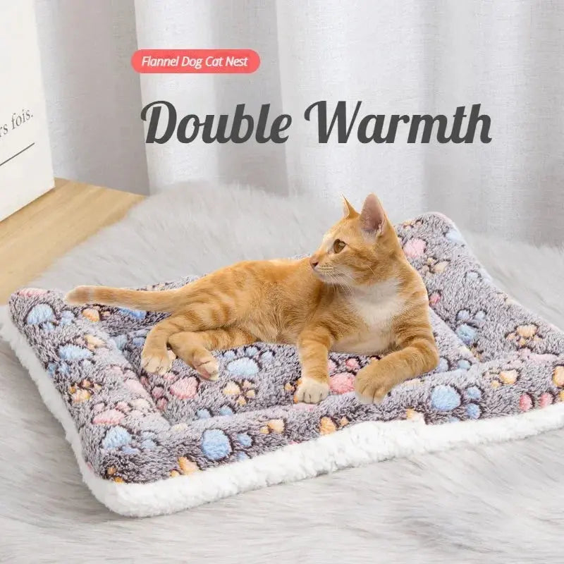 Double-Sided Plush Pet Mat – Cozy & Travel-Friendly 🐾 Instabuy Hub