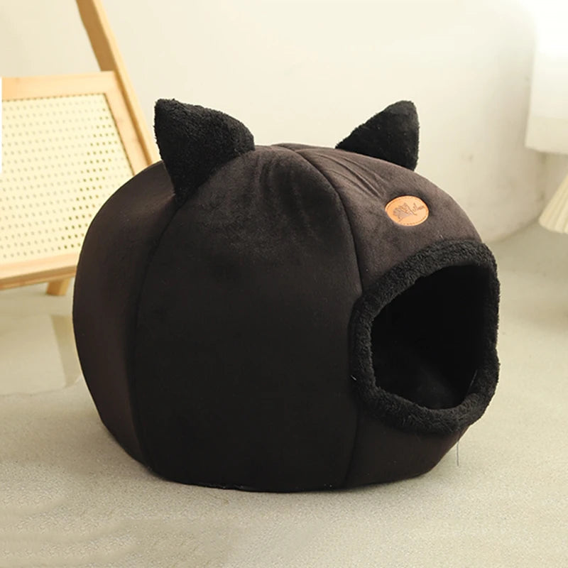 Cozy Winter Cat Cave – Warm & Breathable Pet Bed 🐾❄️ Instabuy Hub