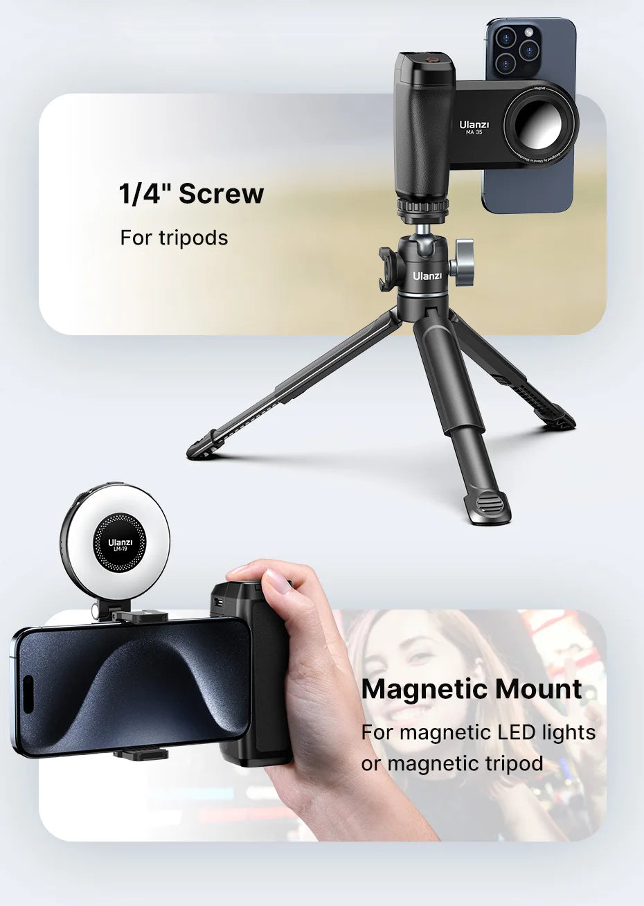 Ulanzi MA35 MagSafe Smartphone Camera Grip – Capture Like a Pro! Instabuy Hub