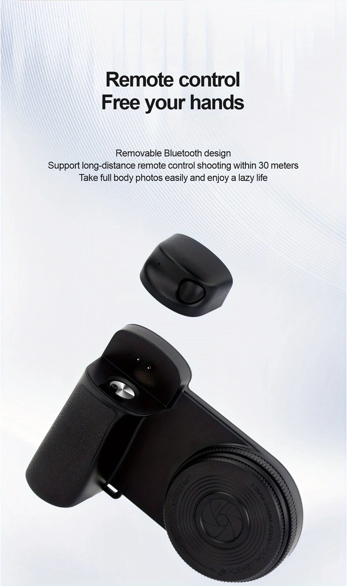 Magnetic Phone Grip with Bluetooth Remote & Fill Light Instabuy Hub