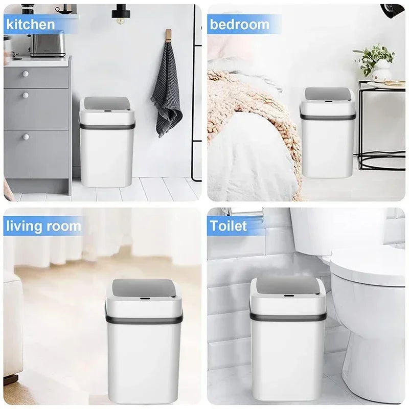 Smart Induction Trash Bin – Touchless, Hygienic & Stylish! Instabuy Hub