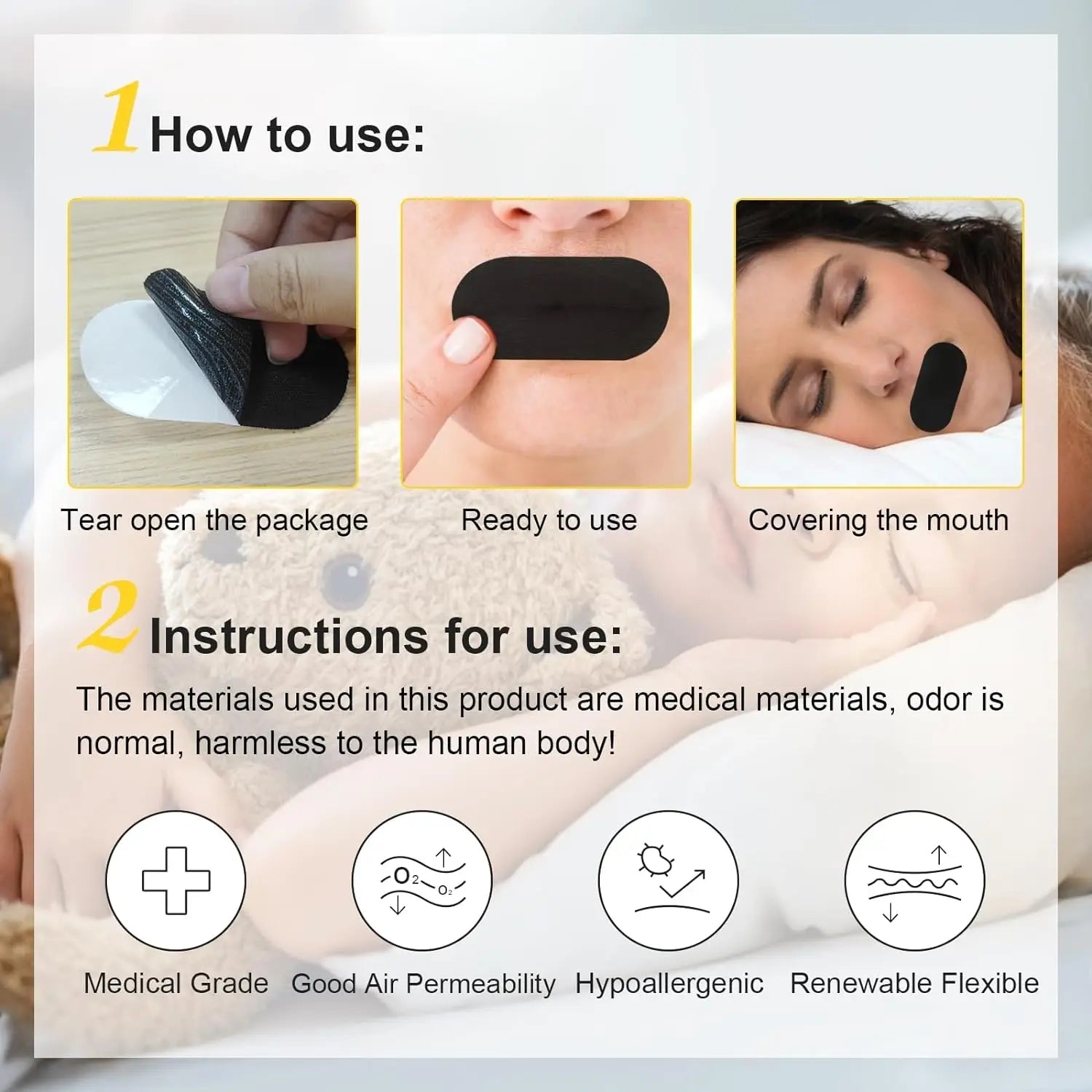 Mouth Tape for Sleeping – Naturally Improve Sleep & Reduce Snoring Instabuy Hub